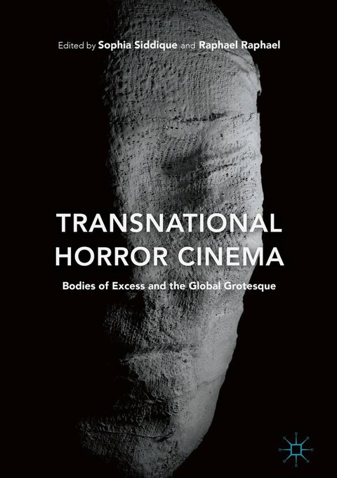 Cover of Transnational Horror Cinema, edited by Sophia Siddique and Raphael Raphael: a pale, textured face emerges from a black background.